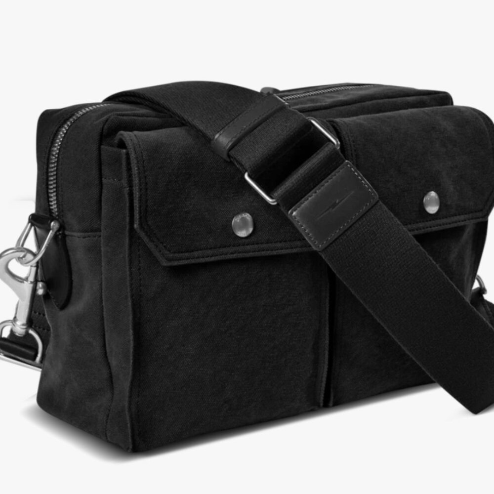 Shinola Traveler Canvas / Leather Bag